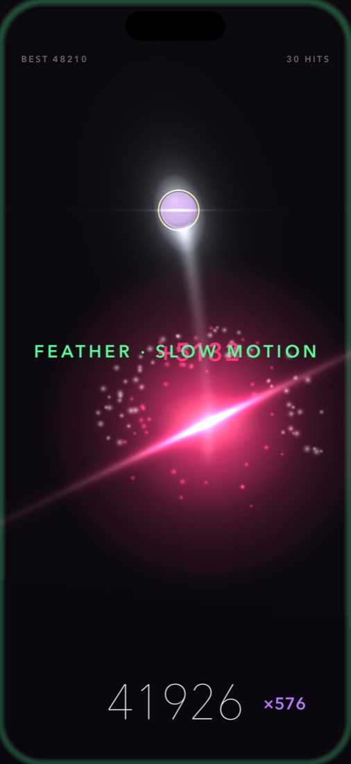 Feather slow motion
